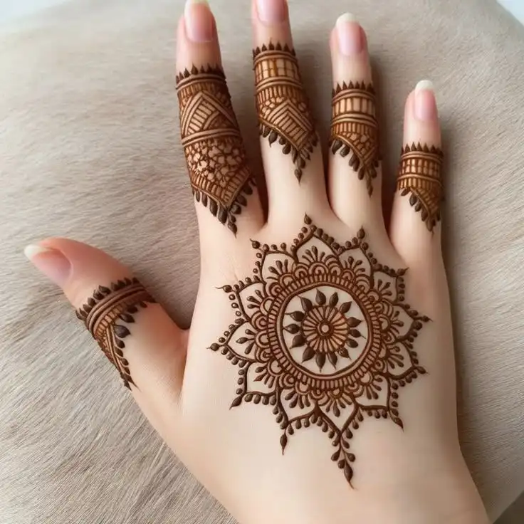 simple mehndi design image